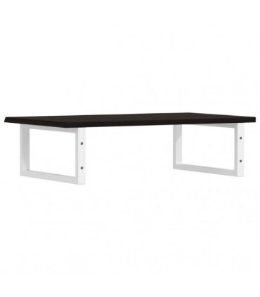 vidaXL Basin Shelf Wall Mounted Steel and Solid Wood Oak