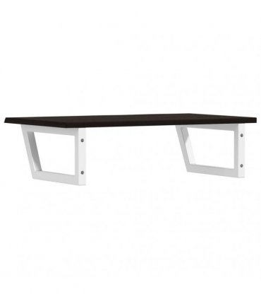 vidaXL Basin Shelf Wall Mounted Steel and Solid Wood Oak