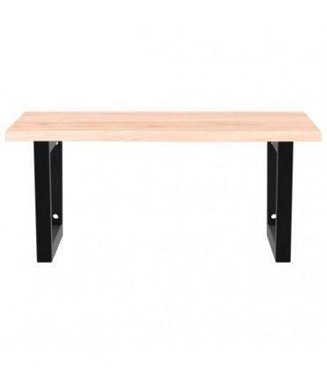 vidaXL Basin Shelf Wall Mounted Steel and Solid Wood Oak