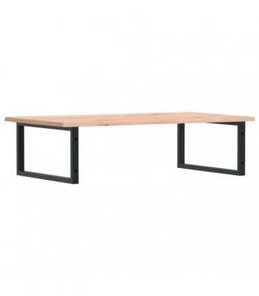 vidaXL Basin Shelf Wall Mounted Steel and Solid Wood Oak
