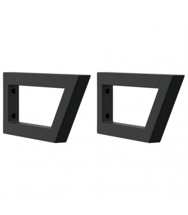 vidaXL Basin Shelf Wall Mounted Steel and Solid Wood Acacia