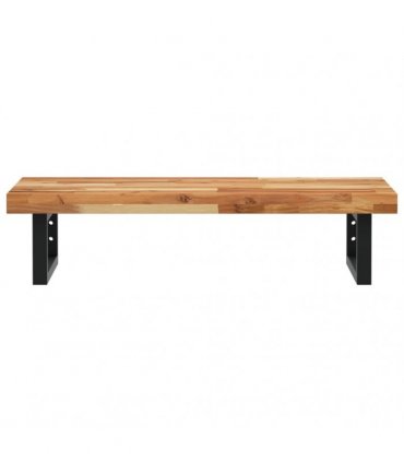 vidaXL Basin Shelf Wall Mounted Steel and Solid Wood Acacia