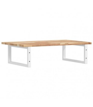 vidaXL Basin Shelf Wall Mounted Steel and Solid Wood Acacia