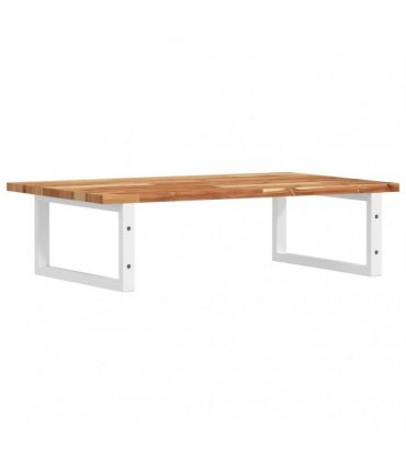 vidaXL Basin Shelf Wall Mounted Steel and Solid Wood Acacia