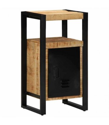 vidaXL Bathroom Furniture Set 4 pcs Brown and Black Solid Mango Wood