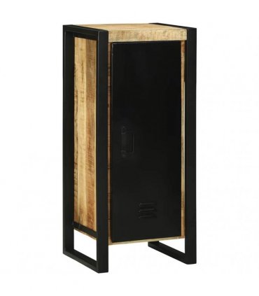 vidaXL Bathroom Furniture Set 4 pcs Brown and Black Solid Mango Wood