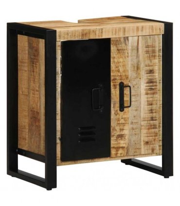 vidaXL Bathroom Furniture Set 4 pcs Brown Soild Mango Wood