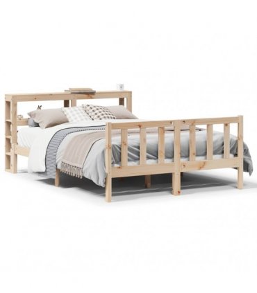 vidaXL Bed Frame without Mattress 140x200 cm Solid Wood Pine