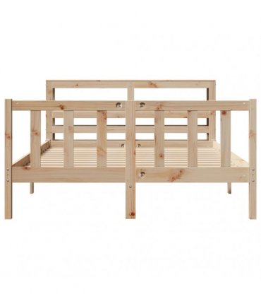vidaXL Bed Frame without Mattress 140x200 cm Solid Wood Pine