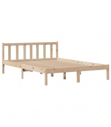 vidaXL Bed Frame without Mattress 140x200 cm Solid Wood Pine