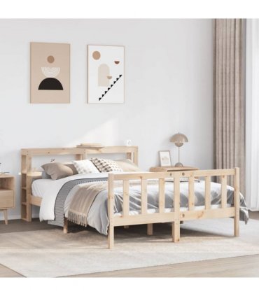 vidaXL Bed Frame without Mattress 160x200 cm Solid Wood Pine