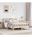 vidaXL Bed Frame without Mattress 160x200 cm Solid Wood Pine