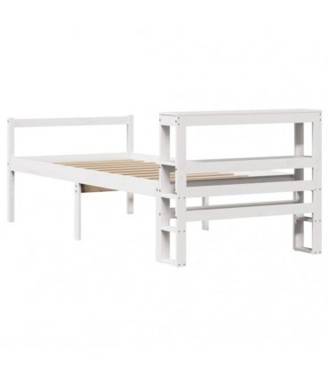 vidaXL Senior Bed with Headboard without Mattress White 75x190 cm
