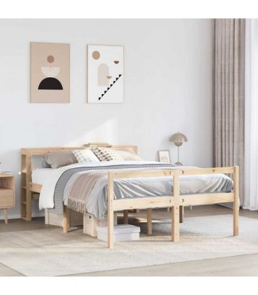 vidaXL Senior Bed with Headboard without Mattress 160x200 cm