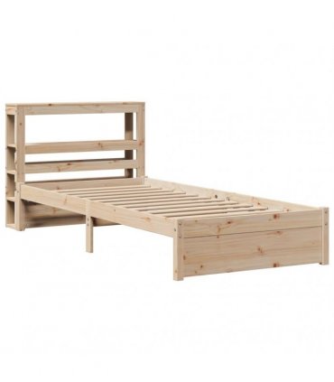 vidaXL Bed Frame with Headboard without Mattress 75x190 cm