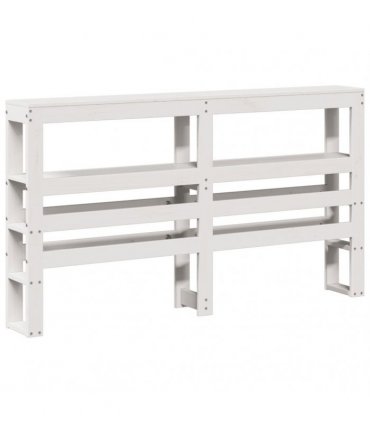 vidaXL Bed Frame with Headboard without Mattress White 120x190 cm