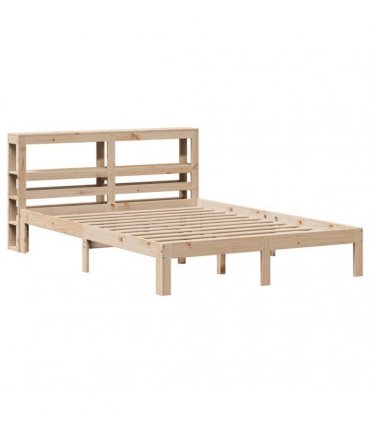 vidaXL Bed Frame with Headboard without Mattress 160x200 cm