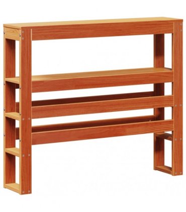 vidaXL Bed Frame without Mattress Wax Brown 100x200 cm Solid Wood Pine