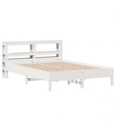 vidaXL Bed Frame without Mattress White 150x200 cm Solid Wood Pine