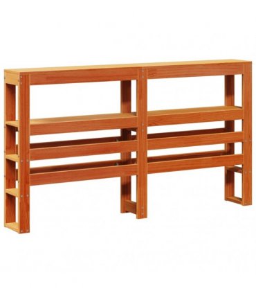 vidaXL Bed Frame without Mattress Wax Brown 75x190 cm Solid Wood Pine