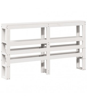 vidaXL Bed Frame without Mattress White 150x200 cm Solid Wood Pine