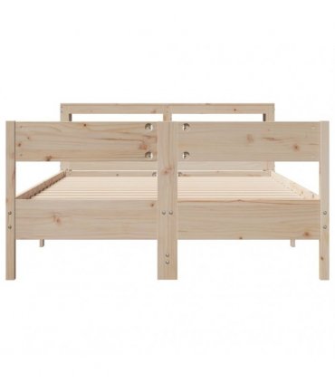 vidaXL Bed Frame without Mattress 140x200 cm Solid Wood Pine