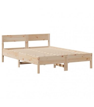 vidaXL Bed Frame without Mattress 140x200 cm Solid Wood Pine