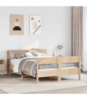 vidaXL Bed Frame without Mattress 120x200 cm Solid Wood Pine