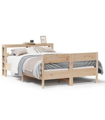 vidaXL Bed Frame without Mattress 120x190 cm Solid Wood Pine