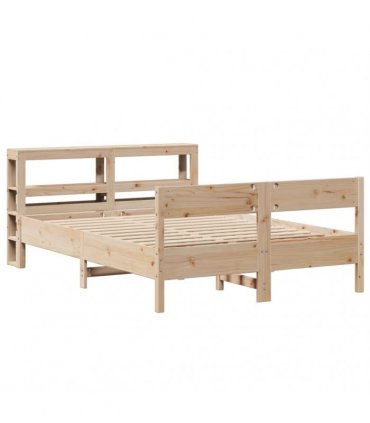 vidaXL Bed Frame without Mattress 120x190 cm Solid Wood Pine