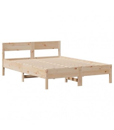 vidaXL Bed Frame without Mattress 120x190 cm Solid Wood Pine