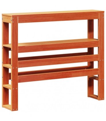 vidaXL Bed Frame without Mattress Wax Brown 75x190 cm Solid Wood Pine