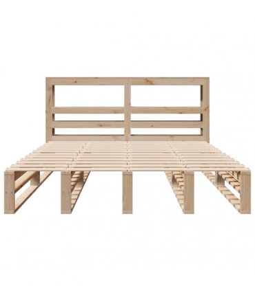 vidaXL Bed Frame without Mattress 140x200 cm Solid Wood Pine