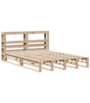 vidaXL Bed Frame without Mattress 160x200 cm Solid Wood Pine