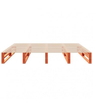 vidaXL Bed Frame without Mattress Wax Brown 180x200 cm Solid Wood Pine