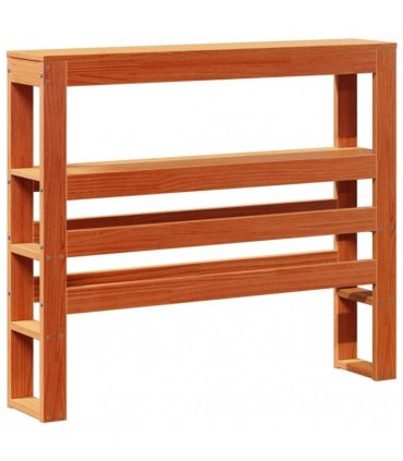 vidaXL Bed Frame without Mattress Wax Brown 75x190 cm Solid Wood Pine
