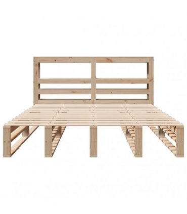 vidaXL Bed Frame without Mattress 140x190 cm Solid Wood Pine