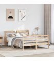 vidaXL Bed Frame with Headboard without Mattress 150x200 cm