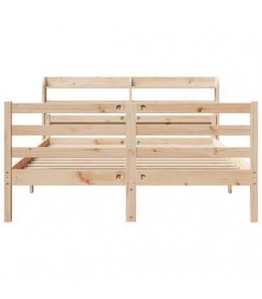vidaXL Bed Frame with Headboard without Mattress 150x200 cm