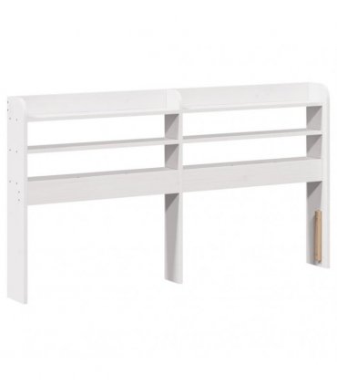 vidaXL Bed Frame with Headboard without Mattress White 150x200 cm