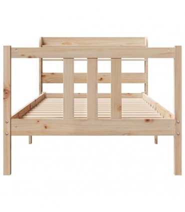 vidaXL Bed Frame with Headboard without Mattress 90x190 cm