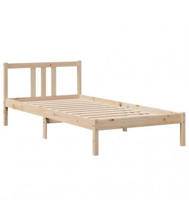 vidaXL Bed Frame with Headboard without Mattress 90x190 cm