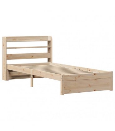 vidaXL Bed Frame with Headboard without Mattress 75x190 cm