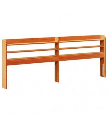 vidaXL Bed Frame without Mattress Wax Brown 150x200 cm Solid Wood Pine