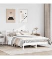 vidaXL Bed Frame without Mattress White 140x200 cm Solid Wood Pine