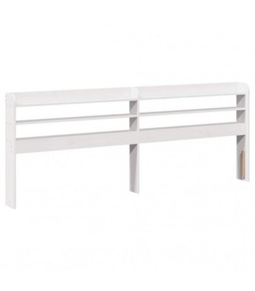 vidaXL Bed Frame without Mattress White 140x200 cm Solid Wood Pine