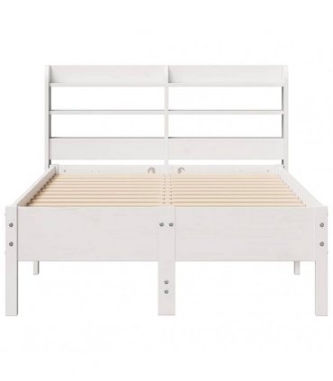 vidaXL Bed Frame without Mattress White 100x200 cm Solid Wood Pine
