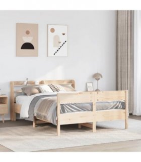 vidaXL Bed Frame without Mattress 150x200 cm Solid Wood Pine