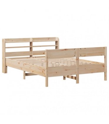 vidaXL Bed Frame without Mattress 150x200 cm Solid Wood Pine