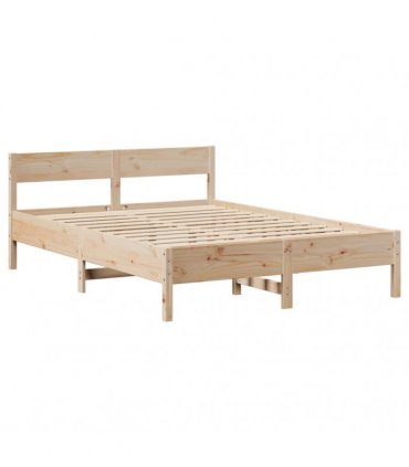 vidaXL Bed Frame without Mattress 150x200 cm Solid Wood Pine